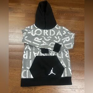 Jordan logo printed hoodie- medium size 5-6 boys